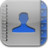 contacts blue glow Icon